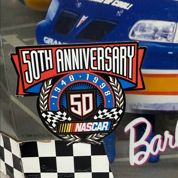 Barbie 50th Anniversary Collector Edition NASCAR Barbie Doll 20442. Like new! - Picture 11 of 12